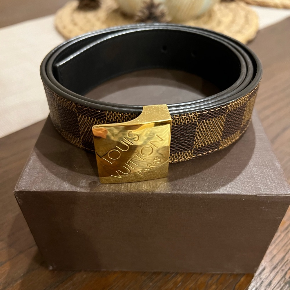 Authentic Louis Vuitton Damier Belt